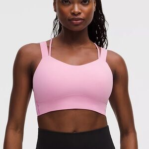 SOLD Lululemon Like A Cloud Longline D/DD Cup Sports Bra Pink Frosting